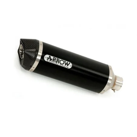 ESCAPE HOMOLOGADO ARROW THUNDER EN ALUMINIO NEGRO PARA YAMAHA YZF 600 R6 17-21