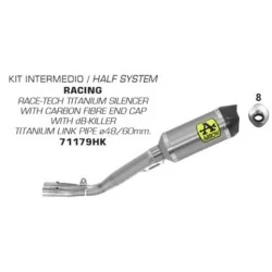 copy of KOMPLETTE ARROW VOLL TITANIUM YAMAHA R1 17-21