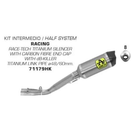 copy of KOMPLETTE ARROW VOLL TITANIUM YAMAHA R1 17-21