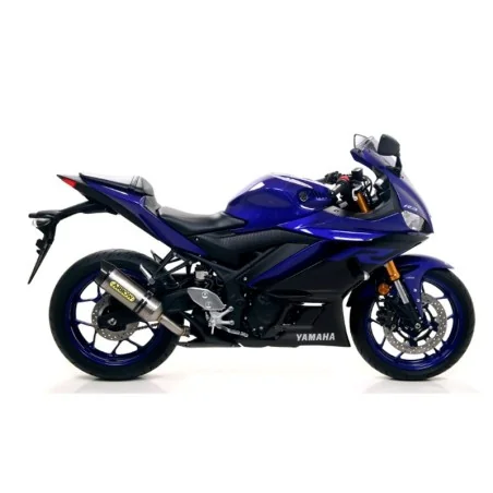 ESCAPE COMPLETO ARROW THUNDER NO HOMOLOGADO EN TITANIO PARA YAMAHA R3 17-20