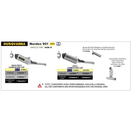 copy of KOMPLETTE ARROW VOLL TITANIUM YAMAHA R1 17-21
