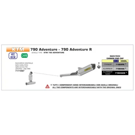 copy of KOMPLETTE ARROW VOLL TITANIUM YAMAHA R1 17-21