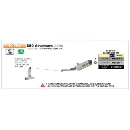 copy of KOMPLETTE ARROW VOLL TITANIUM YAMAHA R1 17-21