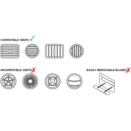 Soporte para Coche QUAD LOCK rejilla de ventilación REF QLM-VNT