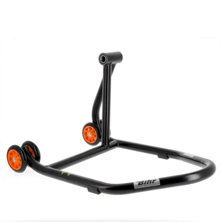 copy of Caballete monobrazo izquierdo BIHR Home Track color negro mate y ruedas amarillas