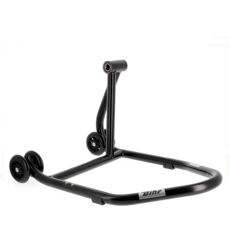 Caballete monobrazo derecho BIHR Home Track color negro mate y ruedas negras. REF 3032149