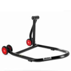 copy of Caballete monobrazo izquierdo BIHR Home Track color negro mate y ruedas amarillas