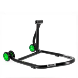 Caballete monobrazo derecho BIHR Home Track color negro mate y ruedas verdes REF 3032114 2