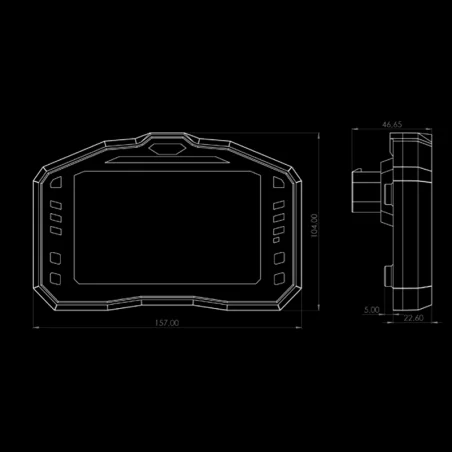 PANTALLA DE CRONÓMETRO DE DATOS GPS STARLANE DAVINCI II R X-SERIES HONDA CBR 1000 RR 08-11