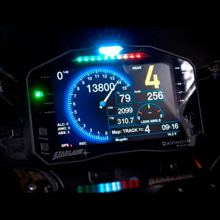 PANTALLA DE CRONÓMETRO DE DATOS GPS STARLANE DAVINCI II R X-SERIES HONDA CBR 1000 RR 08-11