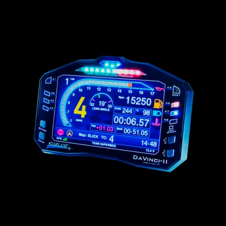 PANTALLA DE CRONÓMETRO GPS STARLANE DAVINCI II S X-SERIES YAMAHA R6 2017-2024