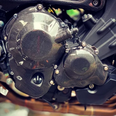 CARBON 2 RACE Protectores / Tapas Motor Carbono YAMAHA MT09 / FZ09 2013-2020