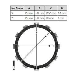 Kit Discos Embrague TRW REF MCC221-9 2