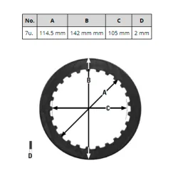 Separadores de embrague TRW MES383-7 2