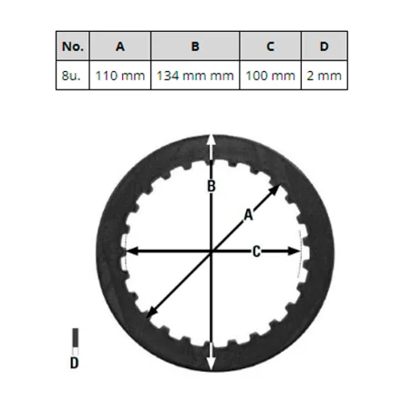 Separadores de embrague TRW MES315-8