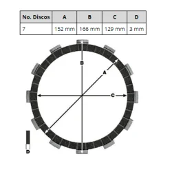 Kit Discos Embrague TRW MCC437-7 2