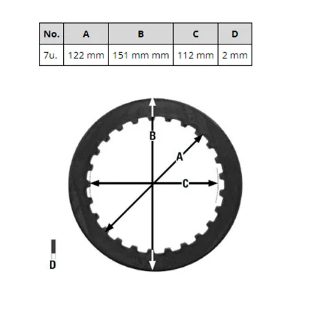 Separadores de embrague TRW MES319-7