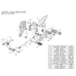copy of BONAMICI RACING Fußrasten für YAMAHA YZF-R6 17-20 2