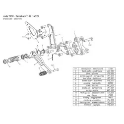 copy of BONAMICI RACING Fußrasten für YAMAHA YZF-R1/M 2015-2022 2