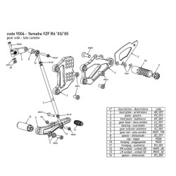 copy of BONAMICI RACING Fußrasten für YAMAHA YZF-R1/M 2015-2022 2