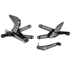 Estriberas BONAMICI RACING para TRIUMPH DAYTONA 675 SIN QUICKSHIFTER 2013-2017