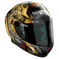 CASCO NOLAN X-804 RS ULTRA CARBON REPLICA C. CHECA CARBON / GOLD 2