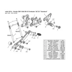 copy of BONAMICI RACING Fußrasten für HONDA CBR 1000 RR-R 2020-2021 2