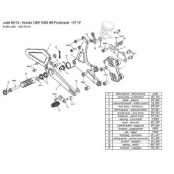 copy of BONAMICI RACING Fußrasten für HONDA CBR 1000 RR SP /SP2 2017-2019 2