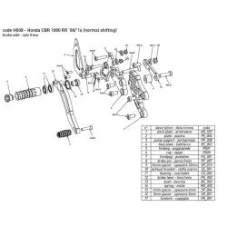 Fußrasten BONAMICI RACING HONDA CBR 1000 RR 08-16 2