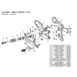 Estriberas BONAMICI RACING para BMW S1000RR / M1000RR 2019-2024 2