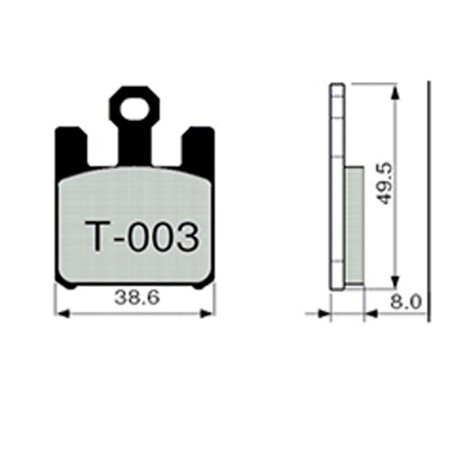 Pastillas de freno ZCOO T003 EX (RACE)