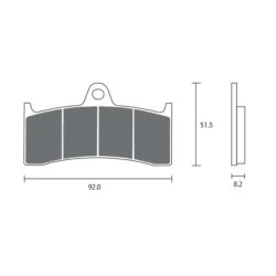 Bremsbeläge ZCOO N003 EX (RACE) 2