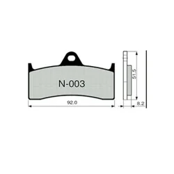 Bremsbeläge ZCOO N003 EX (RACE)