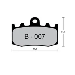 Pastillas de freno ZCOO B007 EX (RACE)