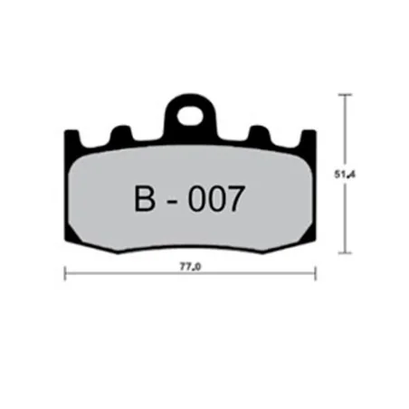 Pastillas de freno ZCOO B007 EX (RACE)
