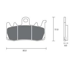 copy of Bremsbeläge ZCOO B005 EX (RACE) BREMBO 2