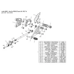 copy of BONAMICI RACING Fußrasten für YAMAHA YZF-R1/M 2015-2022 2