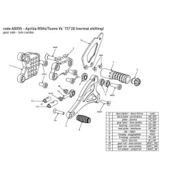 copy of BONAMICI RACING Fußrasten für YAMAHA YZF-R1/M 2015-2022 2
