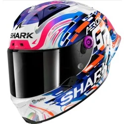 copy of HELM SHARK RACE-R PRO CARBON REPLIK LORENZO 2019 CARBON / BLAU / ROT