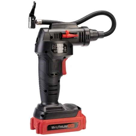 Inflador De Neumáticos Portátil Con Manómetro Digital 18V
