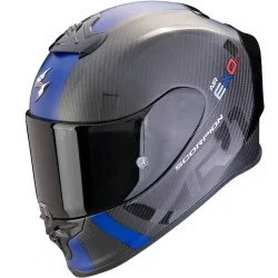 SCORPION EXO-R1 EVO CARBON AIR MG HELM MATT SCHWARZ / BLAU