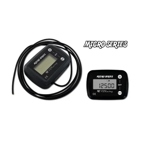 MICRO TACOMETRO DIGITAL Y CONTADOR DE HORAS PZ RACING UNIVERSAL