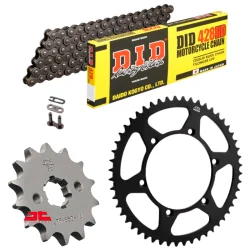 Kit de transmisión DID Reforzado sin retenes para Yamaha MT 125 14-20/YZF R 125 08-18