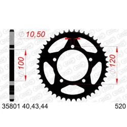 Corona AFAM acero estándar 35801 - Paso 520. Aprilia RS 660, Tuono 660