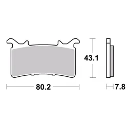 Pastillas de freno BREMBO 07GR99RC M1000RR/CBR1000RR-R