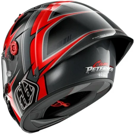 SHARK Race-R PRO GP 06 TLD Cam Petersen Helm Schwarz / Rot / Anthrazit