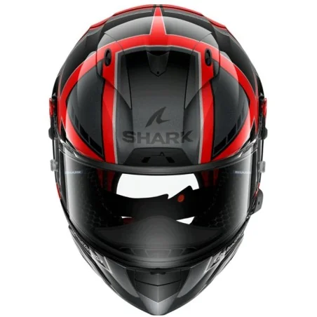 SHARK Race-R PRO GP 06 TLD Cam Petersen Helm Schwarz / Rot / Anthrazit