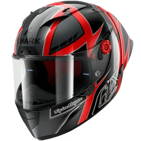 SHARK Race-R PRO GP 06 TLD Cam Petersen Helm Schwarz / Rot / Anthrazit