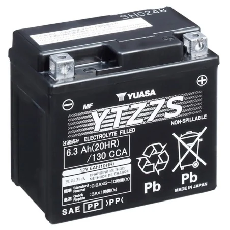 BATERÍA YUASA YTZ7-S PRECARGADA