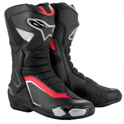 ALPINESTARS SMX-6 V3 Stiefel Schwarz / Silber / Rot